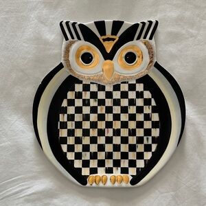 Mackenzie-Childs Courtly Owl Platter Plate🦉